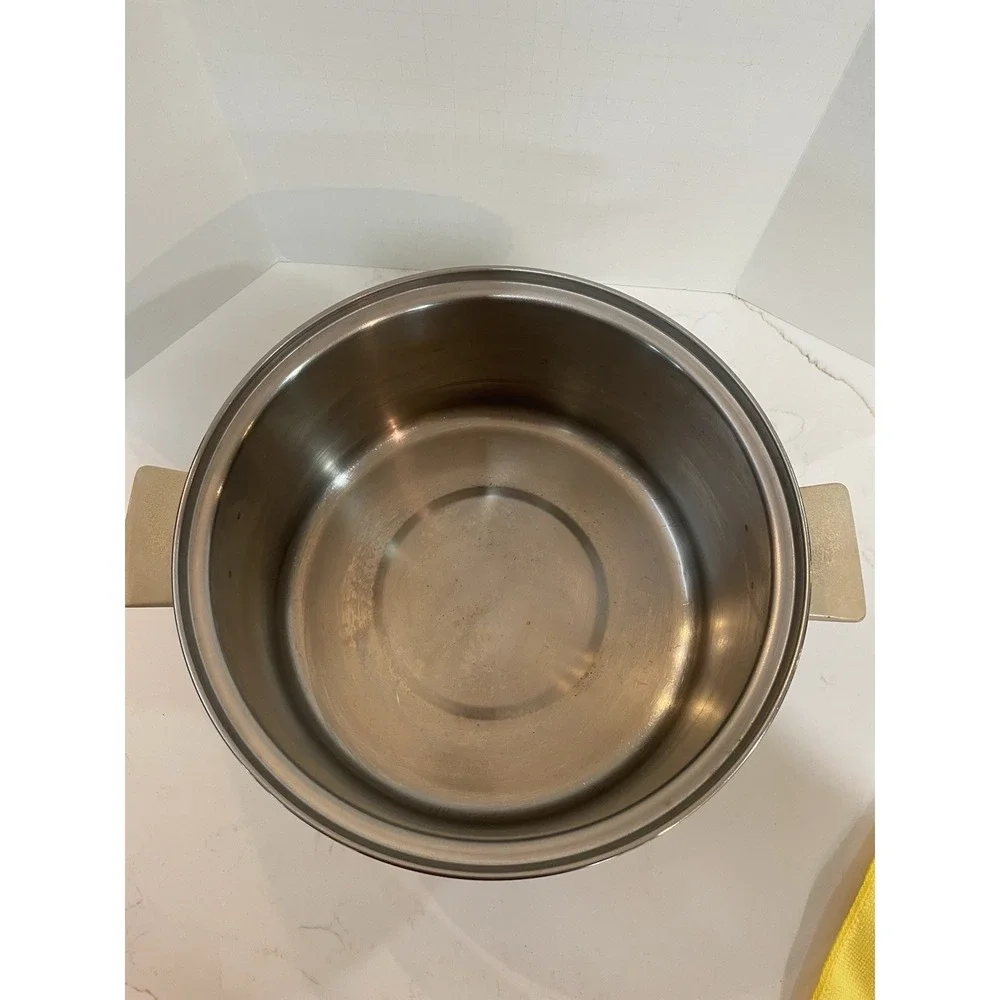 Vintage Twin Star Regal‎ Ware 18-8 Tri-Ply Stainless Steel 8 qt Stock Pot w/Lid